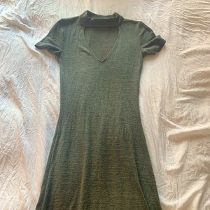 Aritzia green cut out bodycon dress
